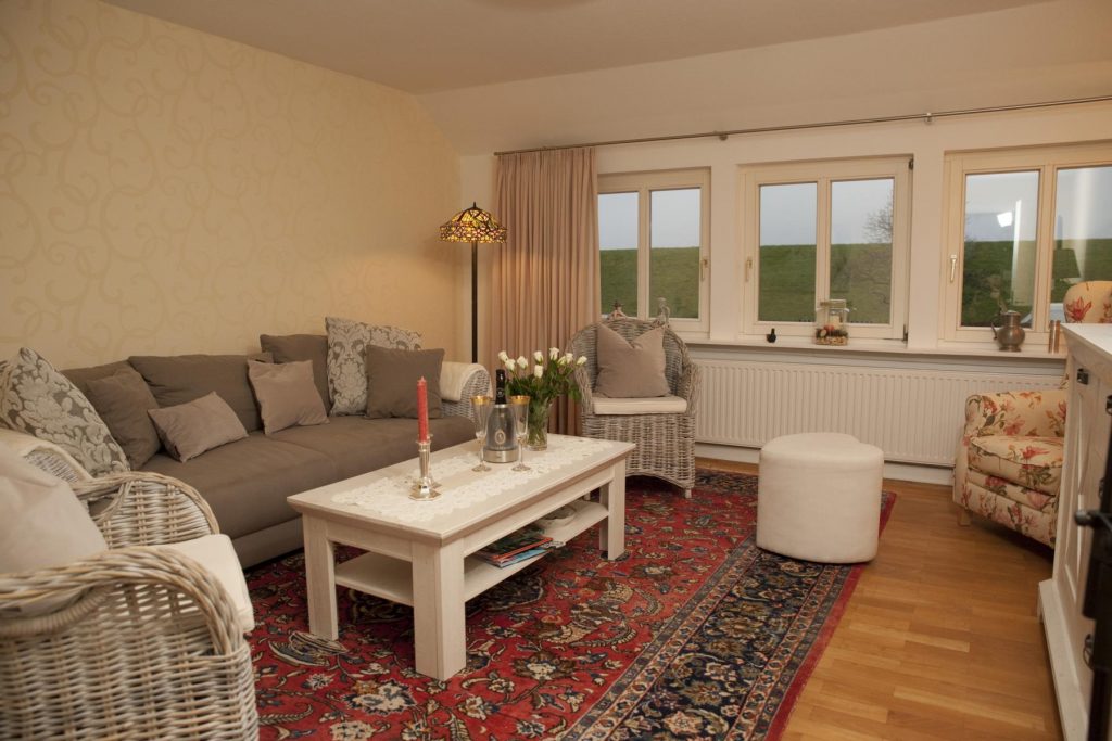 Ferienwohnung Elbdeich 1 Wohnzimmer